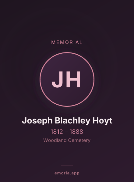 Memorial portrait of Joseph Blachley Hoyt