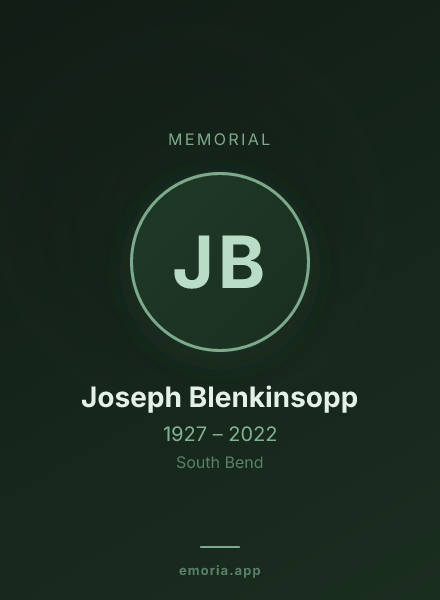 Memorial portrait of Joseph Blenkinsopp