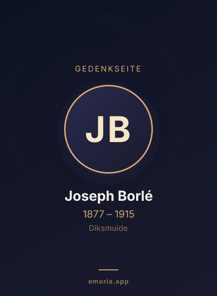 Gedenkportrait von Joseph Borlé