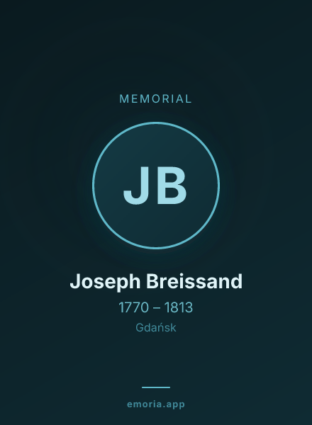 Memorial portrait of Joseph Breissand