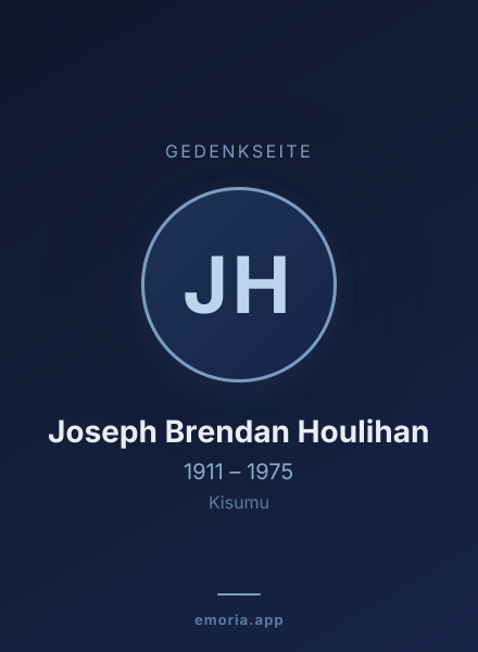 Gedenkportrait von Joseph Brendan Houlihan