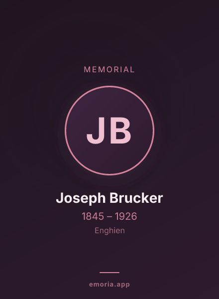Memorial portrait of Joseph Brucker