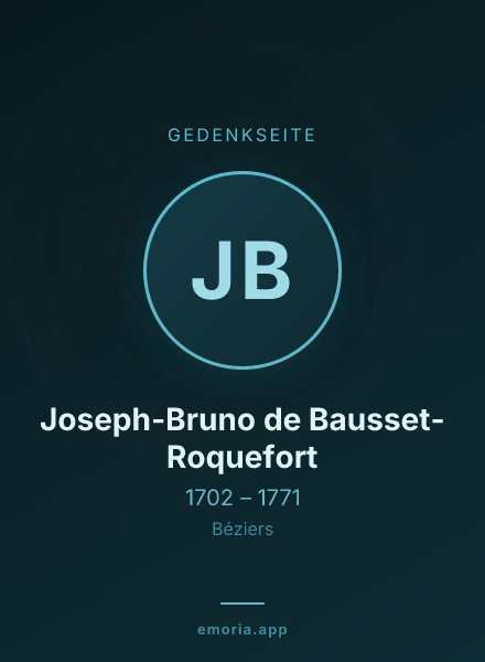 Gedenkportrait von Joseph-Bruno de Bausset-Roquefort