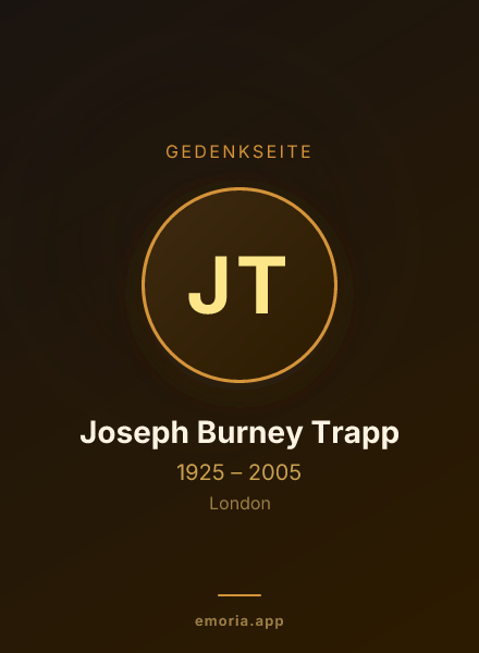 Gedenkportrait von Joseph Burney Trapp