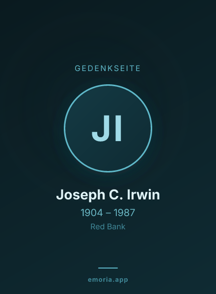 Gedenkportrait von Joseph C. Irwin