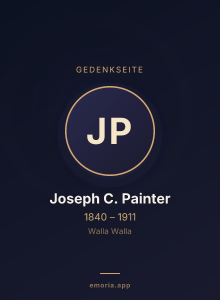 Gedenkportrait von Joseph C. Painter