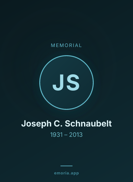 Memorial portrait of Joseph C. Schnaubelt