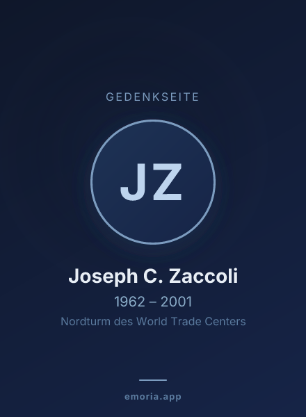Gedenkportrait von Joseph C. Zaccoli