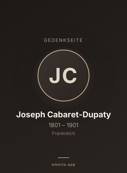 Gedenkportrait von Joseph Cabaret-Dupaty