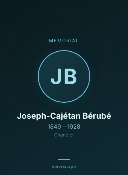 Memorial portrait of Joseph-Cajétan Bérubé