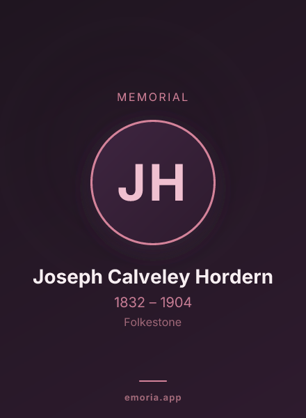 Memorial portrait of Joseph Calveley Hordern