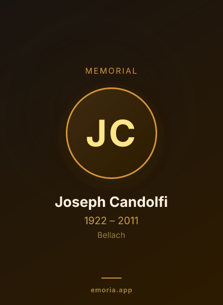 Memorial portrait of Joseph Candolfi