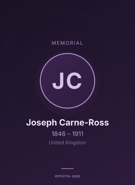 Memorial portrait of Joseph Carne-Ross