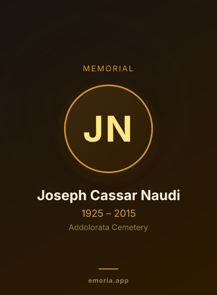 Memorial portrait of Joseph Cassar Naudi