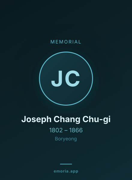 Memorial portrait of Joseph Chang Chu-gi