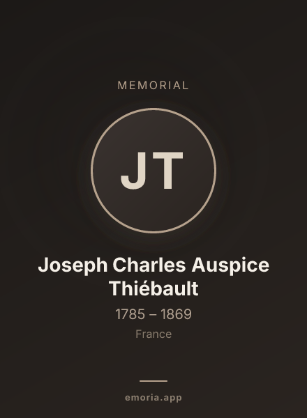Memorial portrait of Joseph Charles Auspice Thiébault