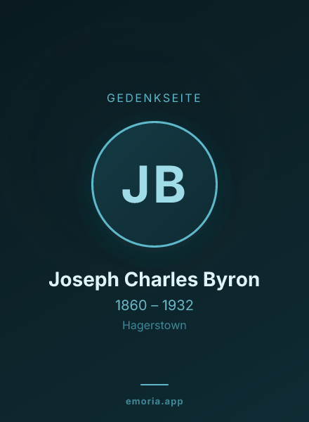 Gedenkportrait von Joseph Charles Byron