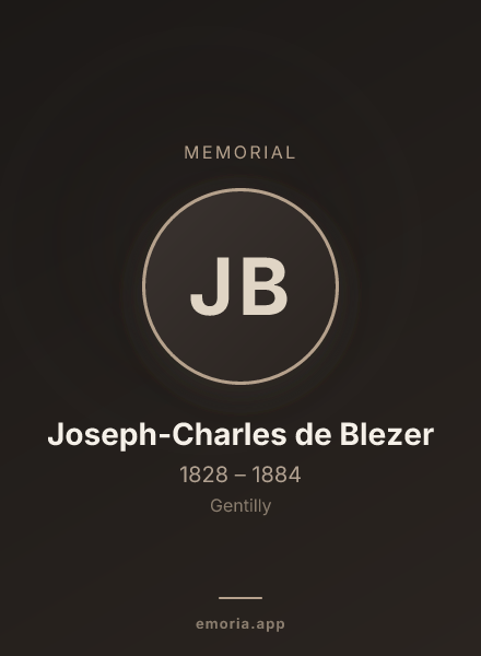 Memorial portrait of Joseph-Charles de Blezer