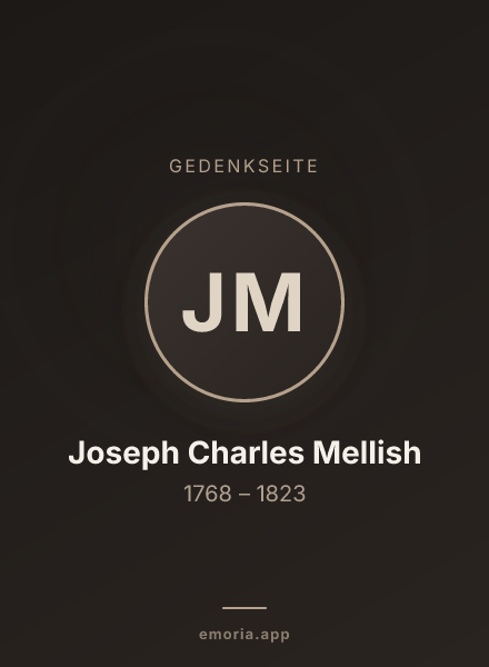 Gedenkportrait von Joseph Charles Mellish