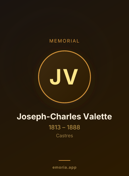 Memorial portrait of Joseph-Charles Valette