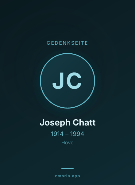 Gedenkportrait von Joseph Chatt
