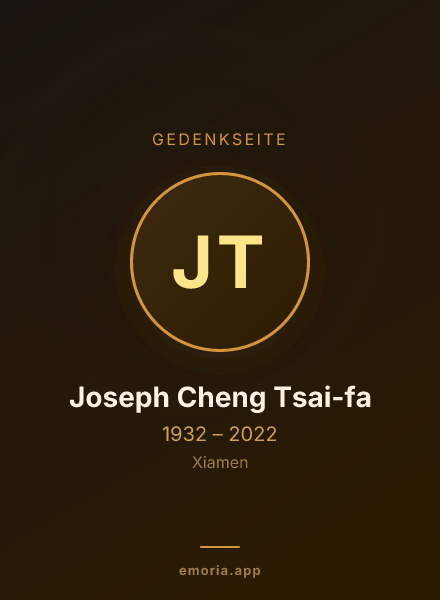 Gedenkportrait von Joseph Cheng Tsai-fa