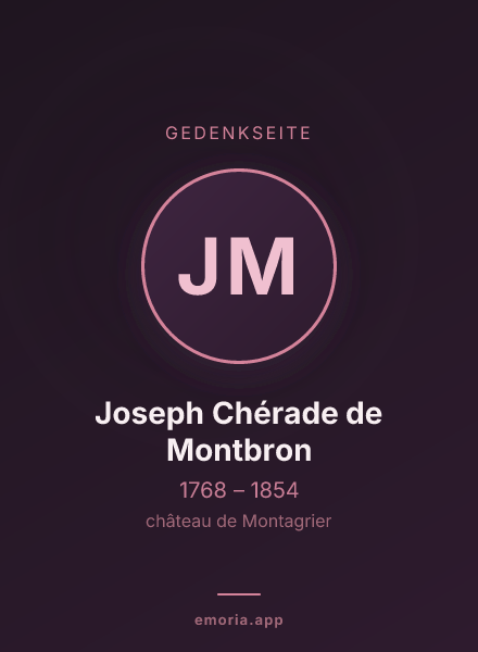 Gedenkportrait von Joseph Chérade de Montbron