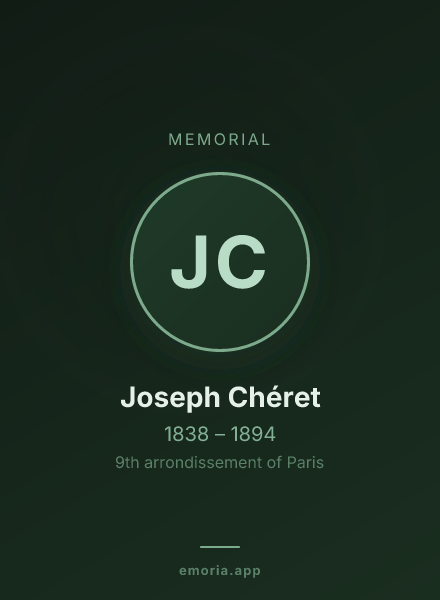 Memorial portrait of Joseph Chéret