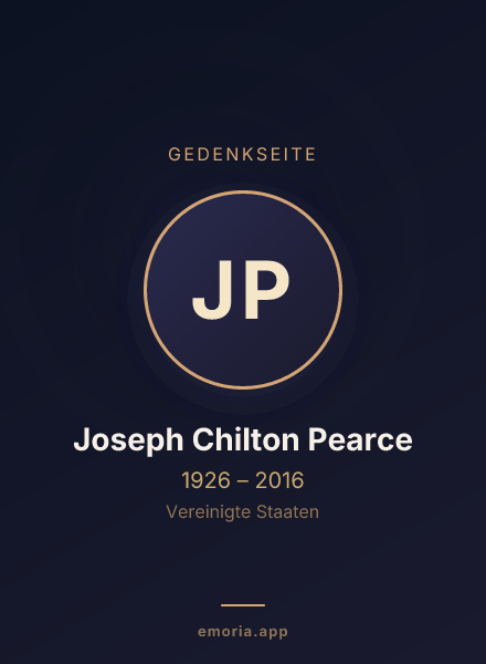 Gedenkportrait von Joseph Chilton Pearce
