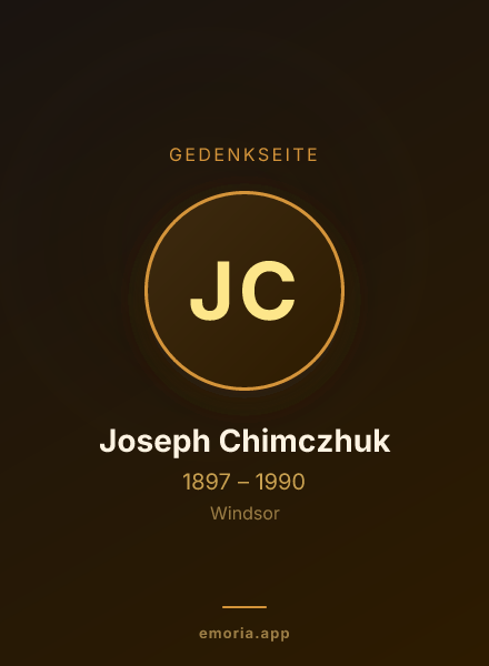 Gedenkportrait von Joseph Chimczhuk
