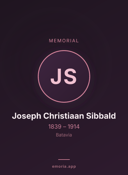 Memorial portrait of Joseph Christiaan Sibbald