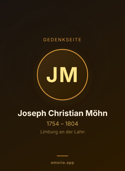 Gedenkportrait von Joseph Christian Möhn