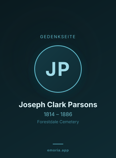 Gedenkportrait von Joseph Clark Parsons