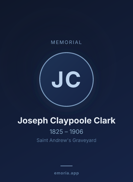 Memorial portrait of Joseph Claypoole Clark