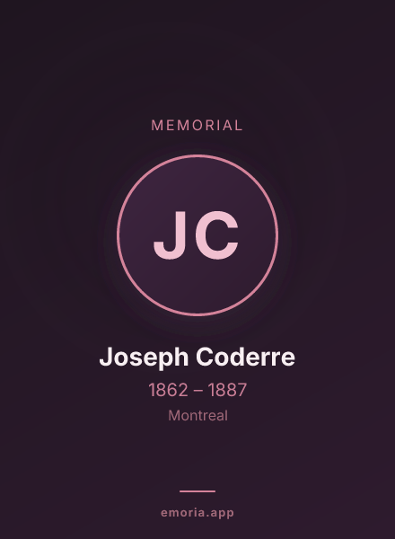 Memorial portrait of Joseph Coderre