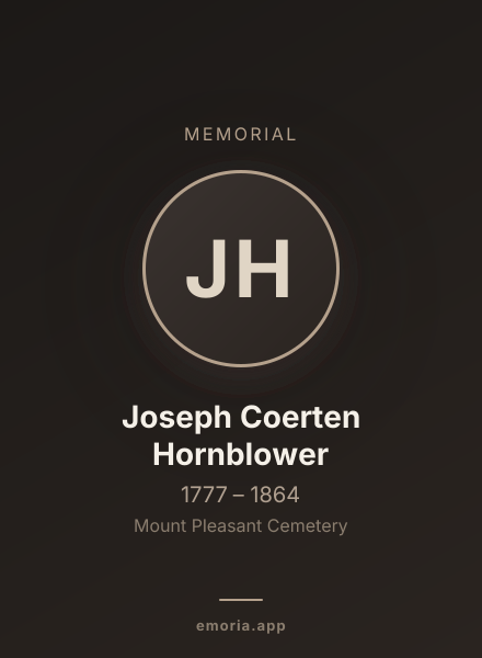 Memorial portrait of Joseph Coerten Hornblower