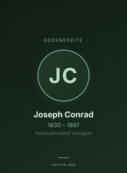 Gedenkportrait von Joseph Conrad