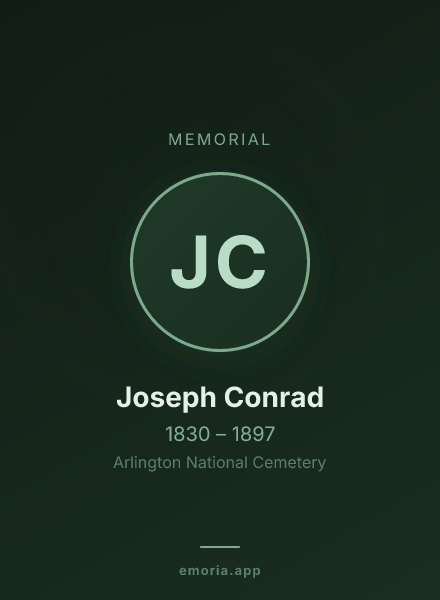 Memorial portrait of Joseph Conrad