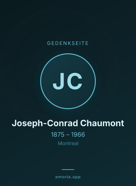 Gedenkportrait von Joseph-Conrad Chaumont