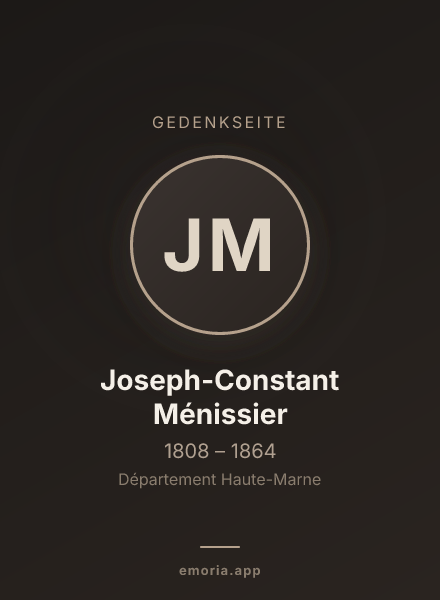 Gedenkportrait von Joseph-Constant Ménissier