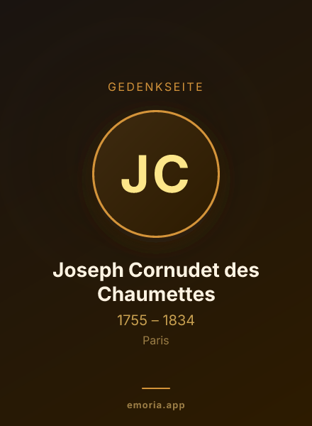 Gedenkportrait von Joseph Cornudet des Chaumettes