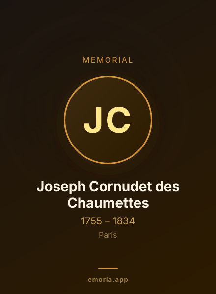 Memorial portrait of Joseph Cornudet des Chaumettes