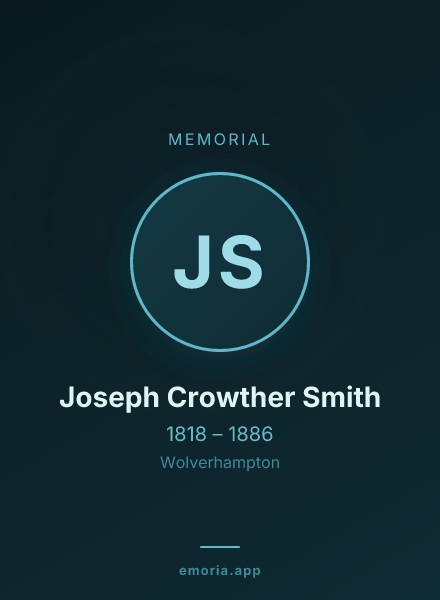 Memorial portrait of Joseph Crowther Smith