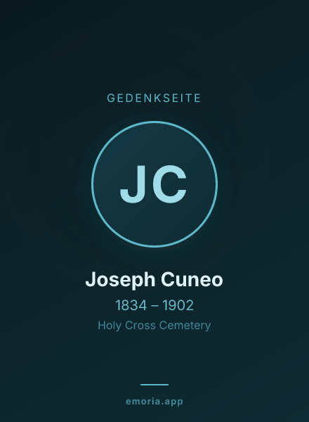 Gedenkportrait von Joseph Cuneo