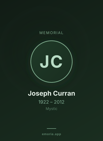 Memorial portrait of Joseph Curran
