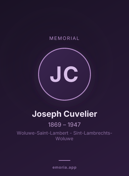 Memorial portrait of Joseph Cuvelier