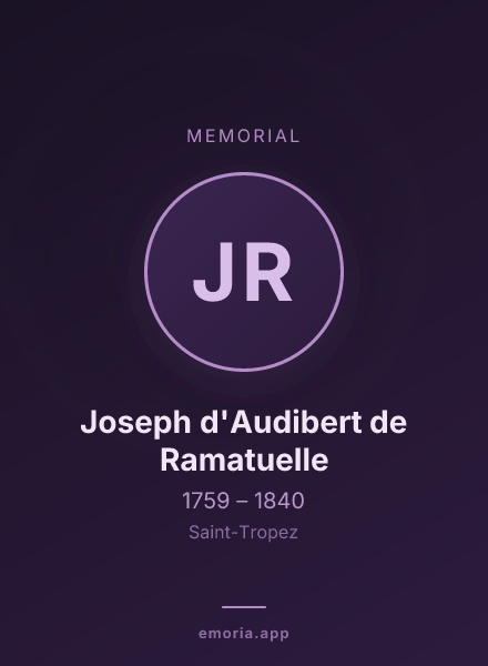 Memorial portrait of Joseph d'Audibert de Ramatuelle