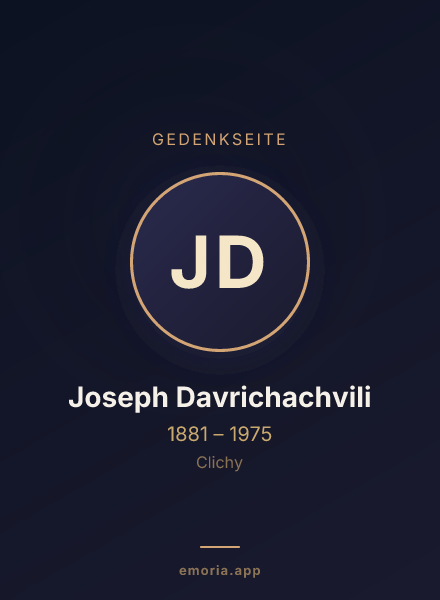 Gedenkportrait von Joseph Davrichachvili