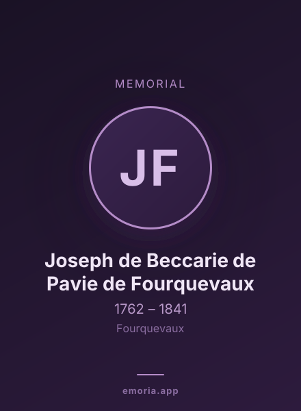 Memorial portrait of Joseph de Beccarie de Pavie de Fourquevaux