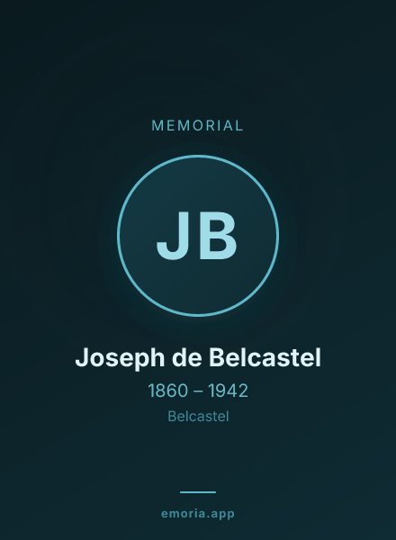 Memorial portrait of Joseph de Belcastel